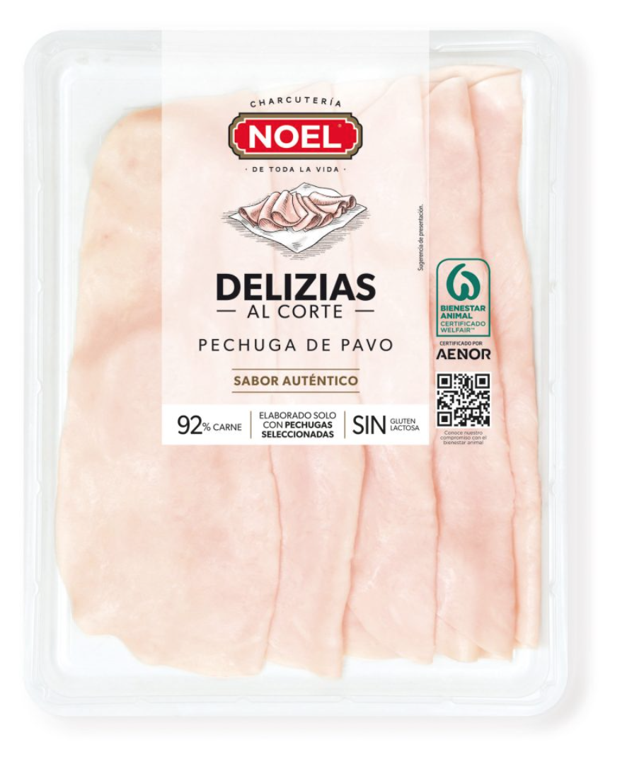 Ensalada mixta con pechuga de pavo.